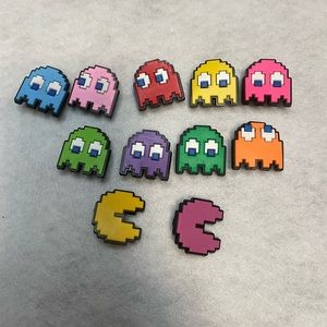 PAC Man croc charms